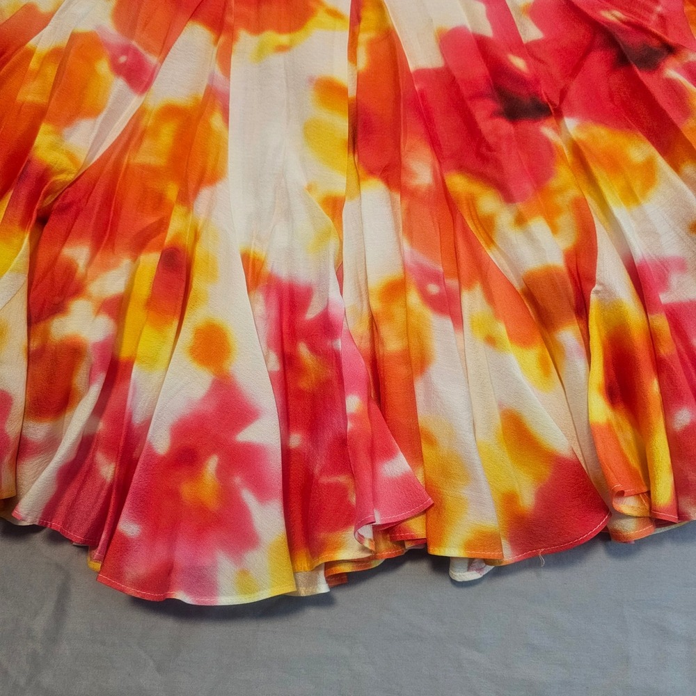 Alex Marie Size 14 Feminine Florals Riley Ruffle Hem Braided Belt Dress NWT 1080 - Picture 7 of 9